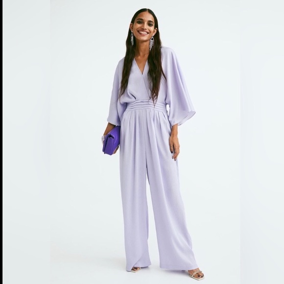 !!NWT!! H&M Wrapped Front Creped Jumpsuit - Picture 1 of 5